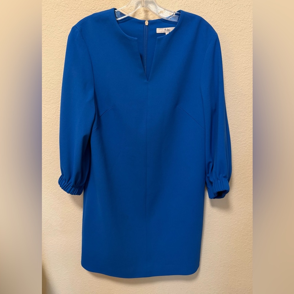 Tibi Royal Blue Long Sleeve Dress